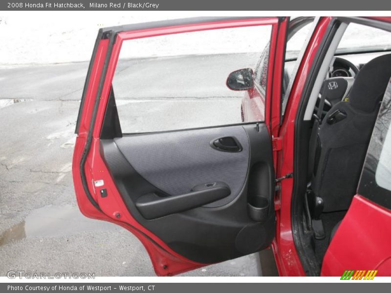 Milano Red / Black/Grey 2008 Honda Fit Hatchback