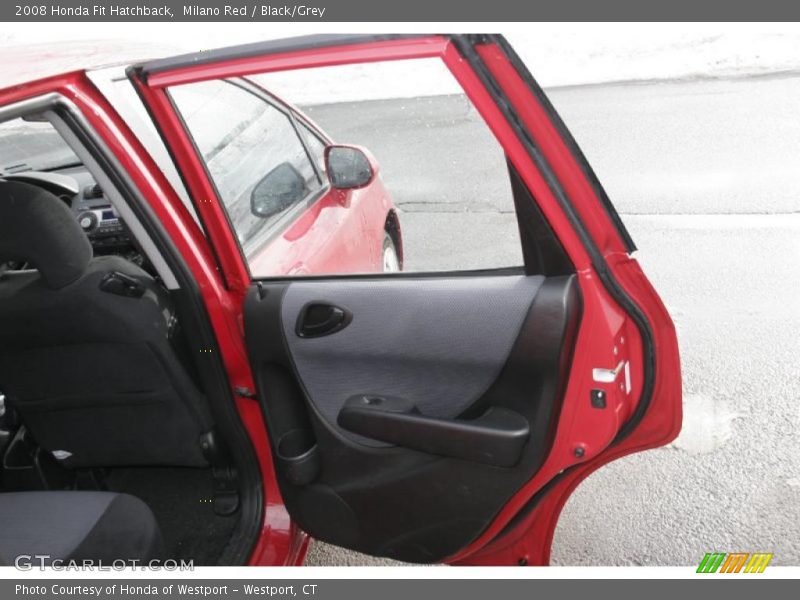 Milano Red / Black/Grey 2008 Honda Fit Hatchback