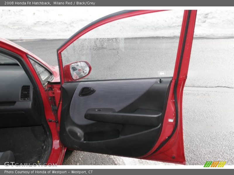 Milano Red / Black/Grey 2008 Honda Fit Hatchback