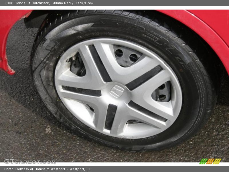 Milano Red / Black/Grey 2008 Honda Fit Hatchback