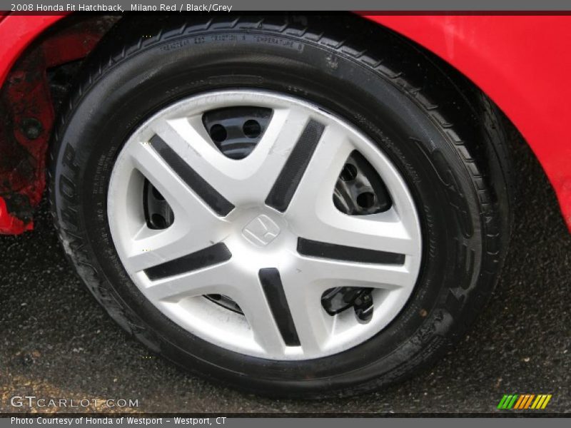 Milano Red / Black/Grey 2008 Honda Fit Hatchback