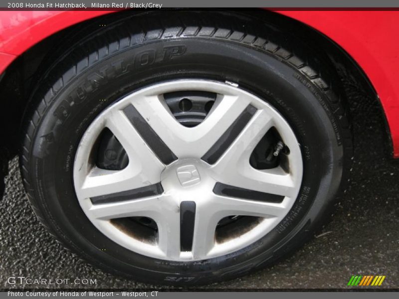 Milano Red / Black/Grey 2008 Honda Fit Hatchback