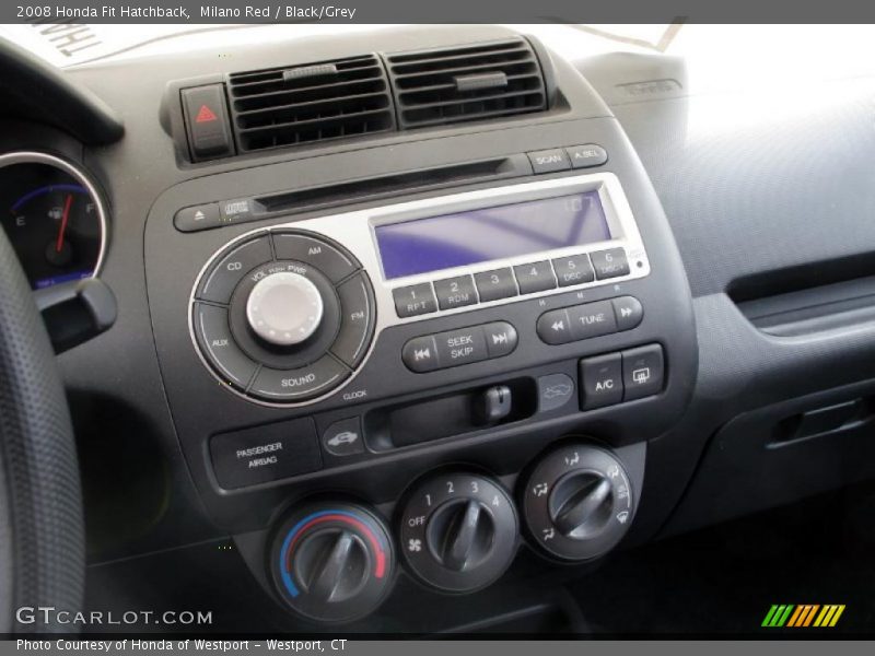 Milano Red / Black/Grey 2008 Honda Fit Hatchback