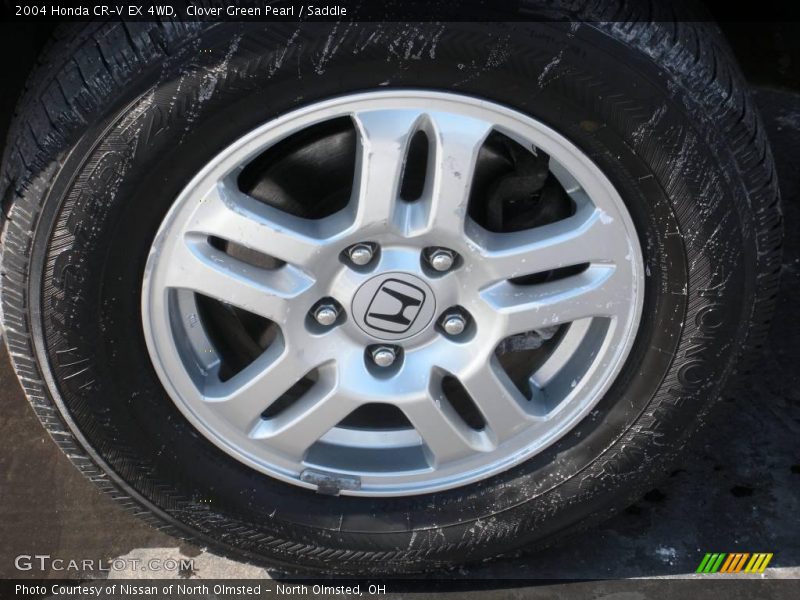 Clover Green Pearl / Saddle 2004 Honda CR-V EX 4WD