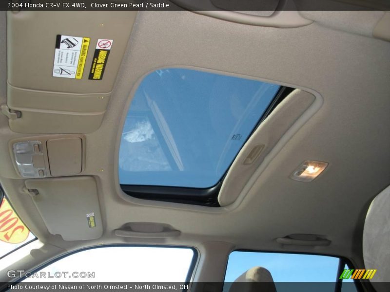Clover Green Pearl / Saddle 2004 Honda CR-V EX 4WD