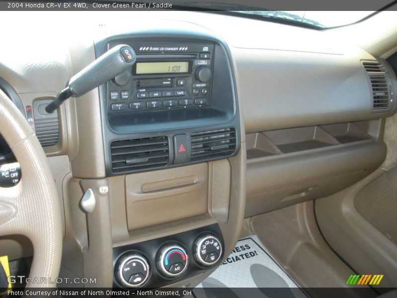 Clover Green Pearl / Saddle 2004 Honda CR-V EX 4WD