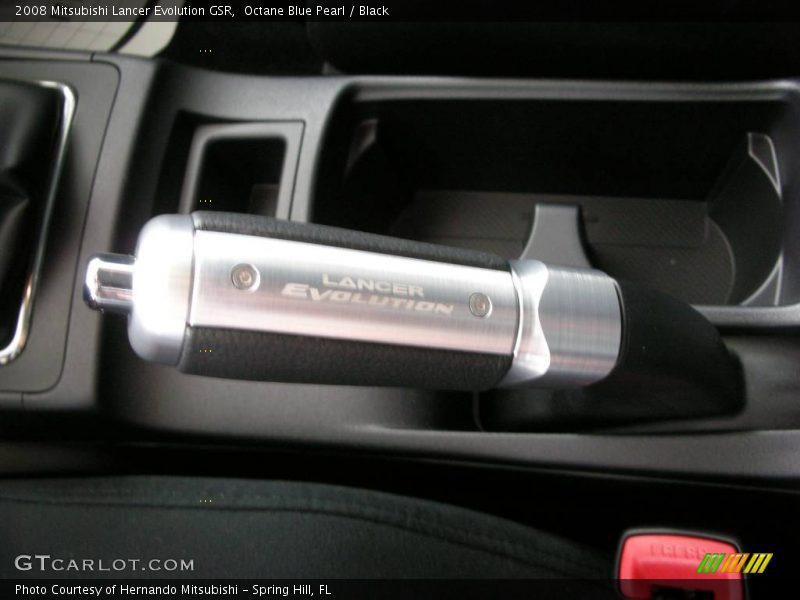 Octane Blue Pearl / Black 2008 Mitsubishi Lancer Evolution GSR