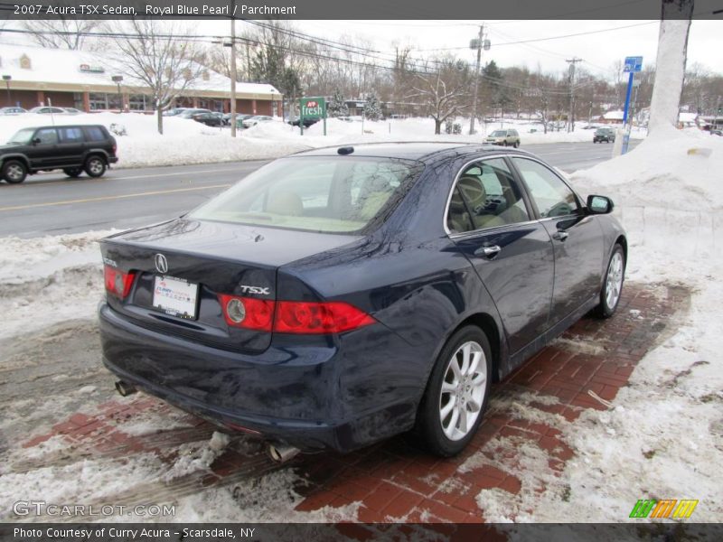 Royal Blue Pearl / Parchment 2007 Acura TSX Sedan