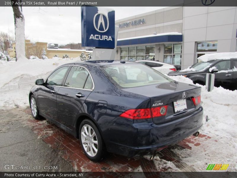 Royal Blue Pearl / Parchment 2007 Acura TSX Sedan