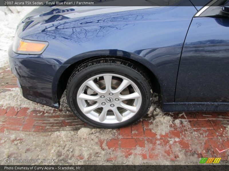 Royal Blue Pearl / Parchment 2007 Acura TSX Sedan