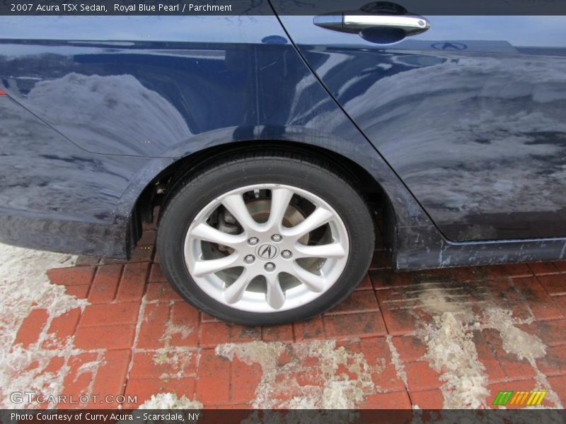 Royal Blue Pearl / Parchment 2007 Acura TSX Sedan
