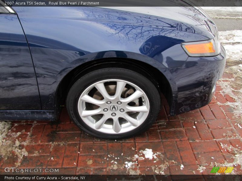Royal Blue Pearl / Parchment 2007 Acura TSX Sedan