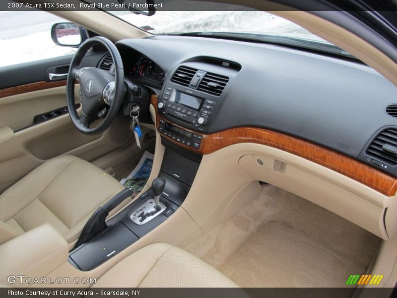 Royal Blue Pearl / Parchment 2007 Acura TSX Sedan