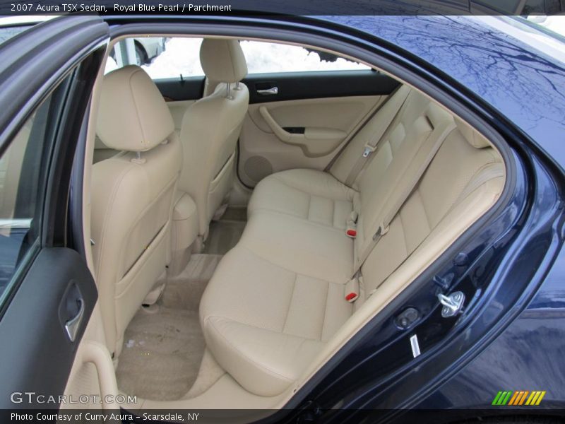 Royal Blue Pearl / Parchment 2007 Acura TSX Sedan