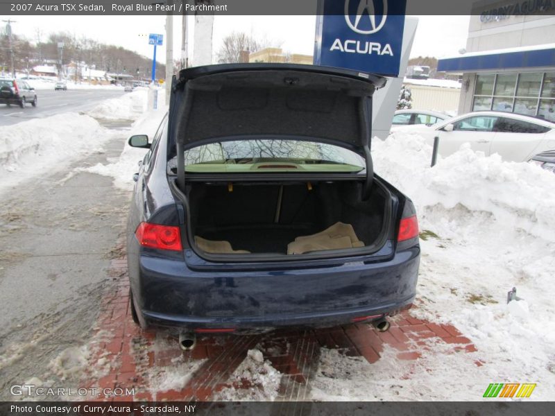 Royal Blue Pearl / Parchment 2007 Acura TSX Sedan