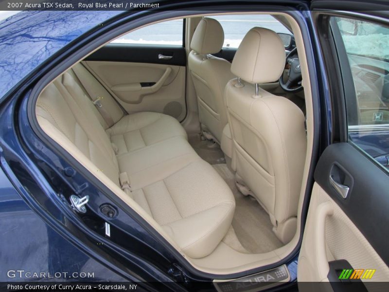 Royal Blue Pearl / Parchment 2007 Acura TSX Sedan