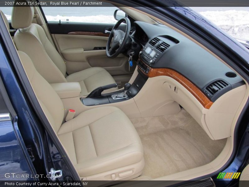 Royal Blue Pearl / Parchment 2007 Acura TSX Sedan