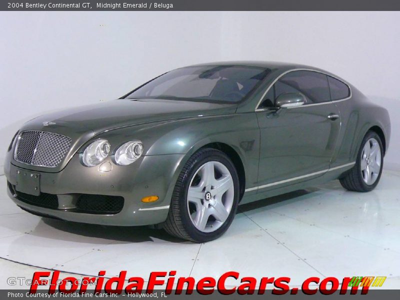 Midnight Emerald / Beluga 2004 Bentley Continental GT