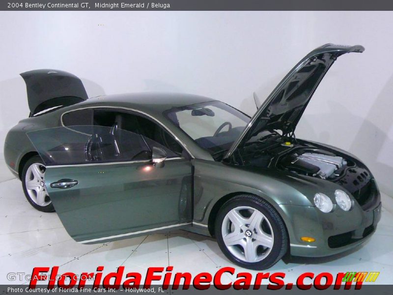 Midnight Emerald / Beluga 2004 Bentley Continental GT