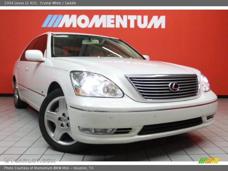 Crystal White / Saddle 2004 Lexus LS 430