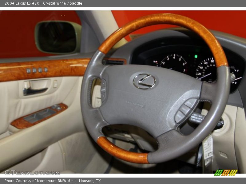 Crystal White / Saddle 2004 Lexus LS 430