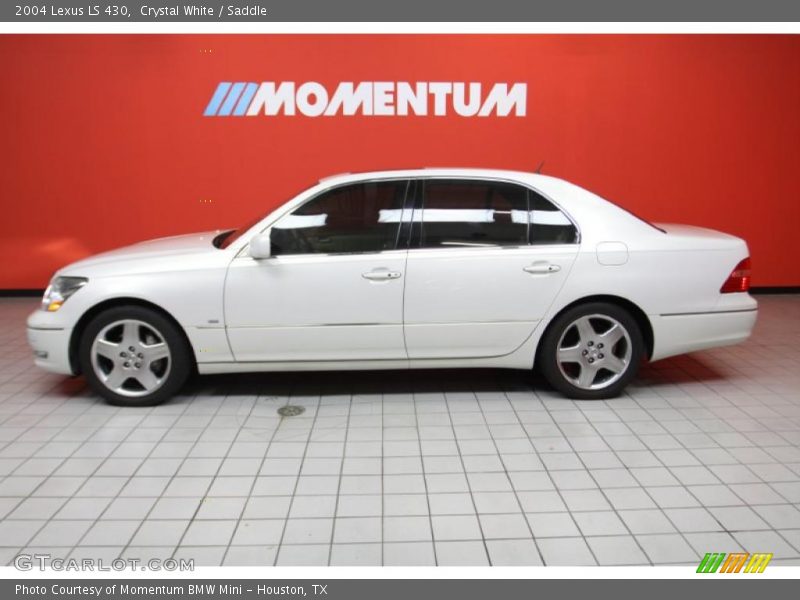 Crystal White / Saddle 2004 Lexus LS 430