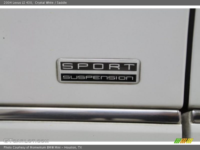 Crystal White / Saddle 2004 Lexus LS 430