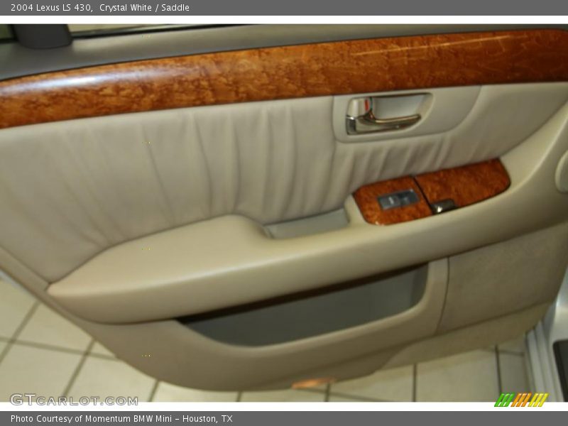 Crystal White / Saddle 2004 Lexus LS 430