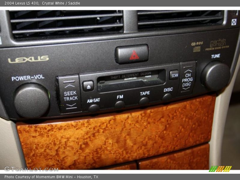 Crystal White / Saddle 2004 Lexus LS 430