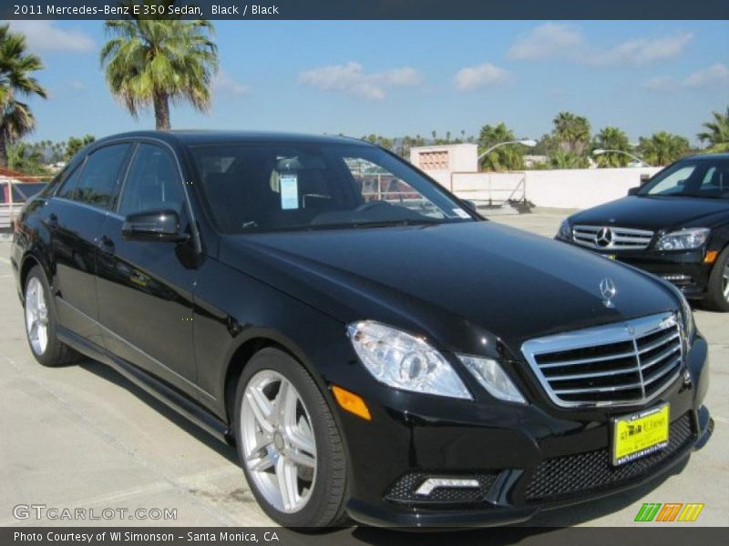 Black / Black 2011 Mercedes-Benz E 350 Sedan