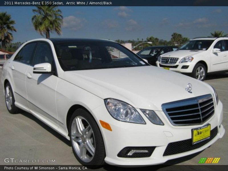 Arctic White / Almond/Black 2011 Mercedes-Benz E 350 Sedan