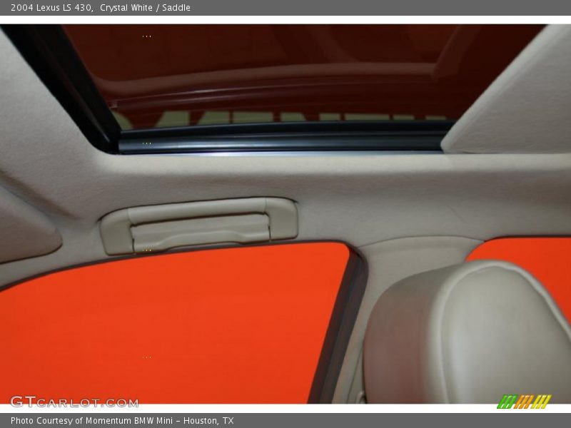 Crystal White / Saddle 2004 Lexus LS 430