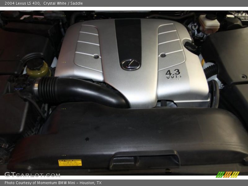 Crystal White / Saddle 2004 Lexus LS 430