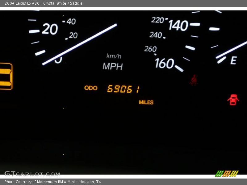 Crystal White / Saddle 2004 Lexus LS 430