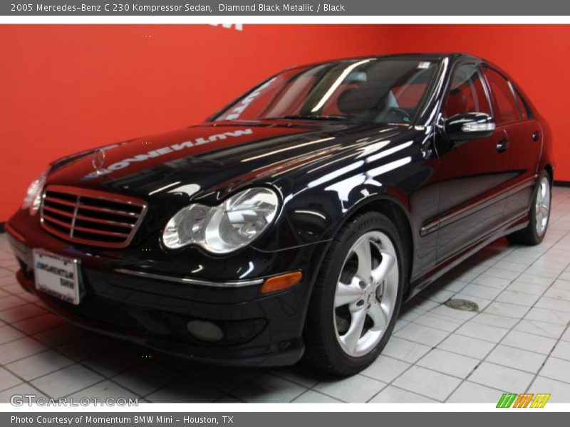 Diamond Black Metallic / Black 2005 Mercedes-Benz C 230 Kompressor Sedan