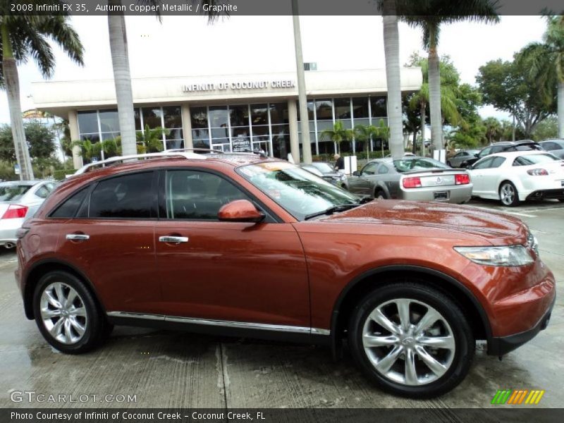 Autumn Copper Metallic / Graphite 2008 Infiniti FX 35