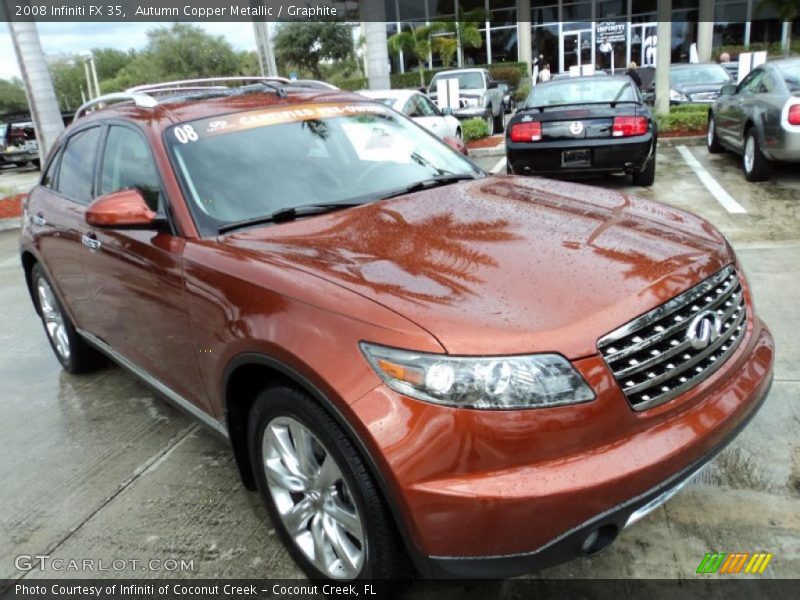 Autumn Copper Metallic / Graphite 2008 Infiniti FX 35