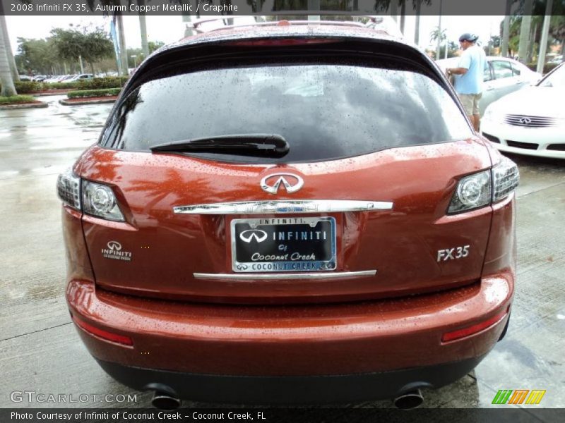 Autumn Copper Metallic / Graphite 2008 Infiniti FX 35