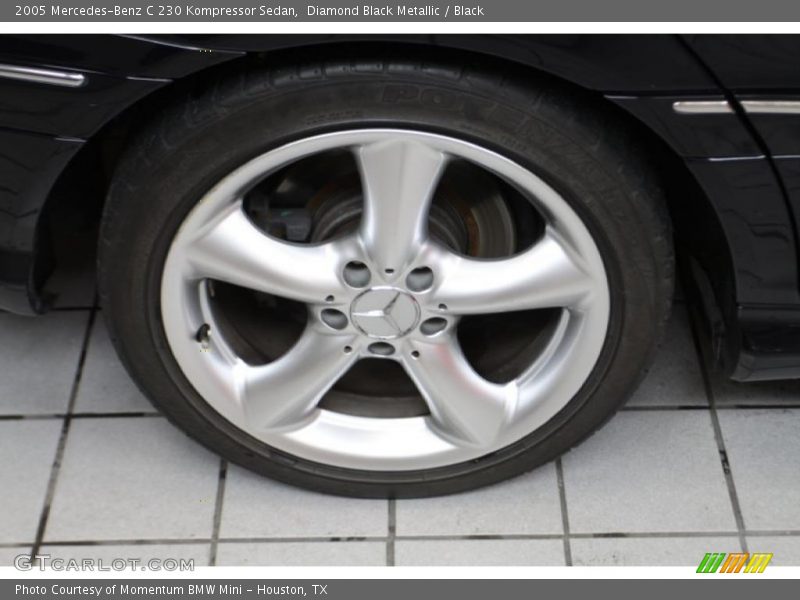 Diamond Black Metallic / Black 2005 Mercedes-Benz C 230 Kompressor Sedan