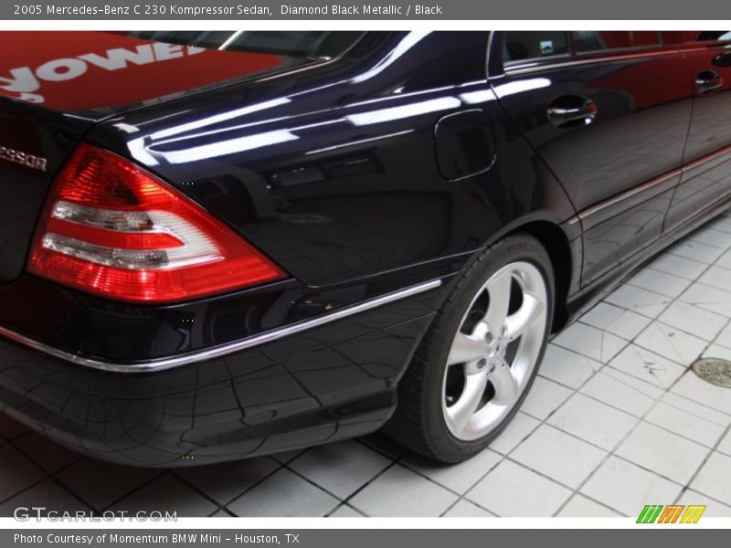 Diamond Black Metallic / Black 2005 Mercedes-Benz C 230 Kompressor Sedan