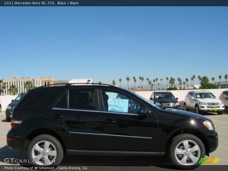 Black / Black 2011 Mercedes-Benz ML 350
