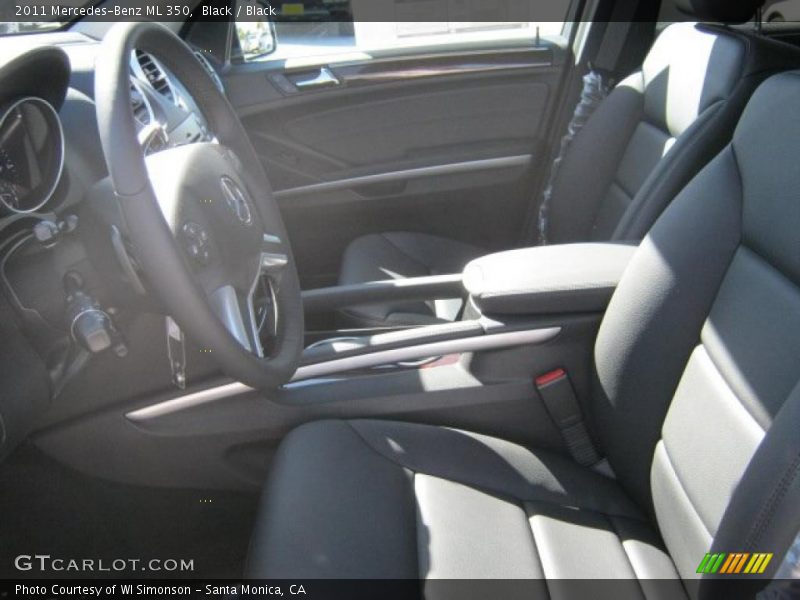 Black / Black 2011 Mercedes-Benz ML 350