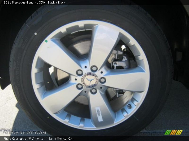 Black / Black 2011 Mercedes-Benz ML 350