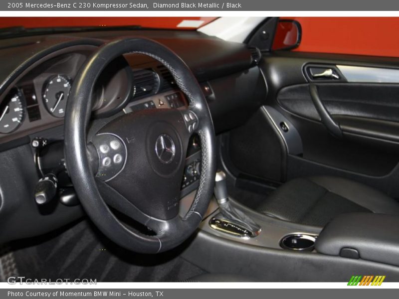 Diamond Black Metallic / Black 2005 Mercedes-Benz C 230 Kompressor Sedan