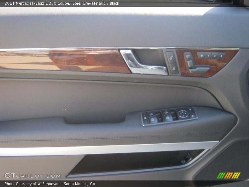 Steel Grey Metallic / Black 2011 Mercedes-Benz E 350 Coupe