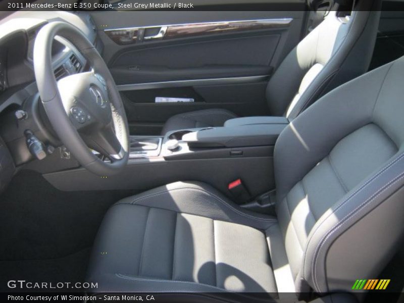 Steel Grey Metallic / Black 2011 Mercedes-Benz E 350 Coupe