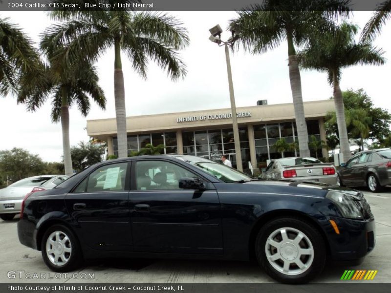 Blue Chip / Light Neutral 2004 Cadillac CTS Sedan