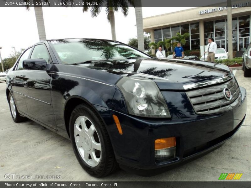 Blue Chip / Light Neutral 2004 Cadillac CTS Sedan