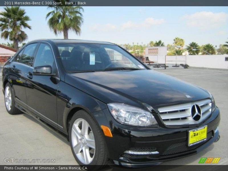 Black / Black 2011 Mercedes-Benz C 300 Sport