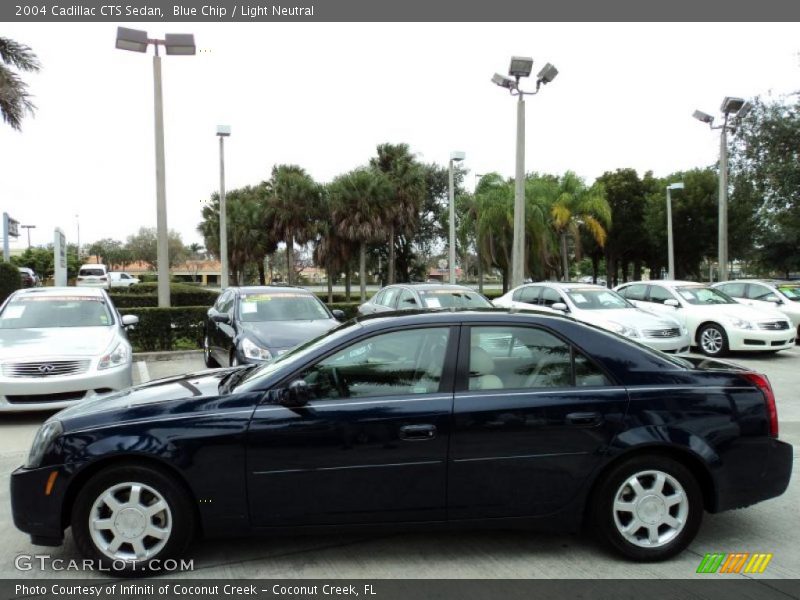 Blue Chip / Light Neutral 2004 Cadillac CTS Sedan